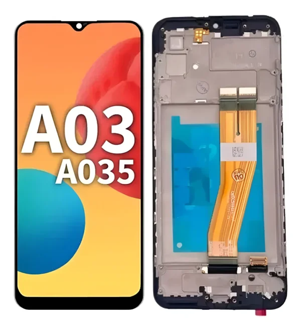 Módulo Samsung A03 con marco